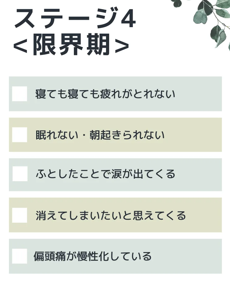 脳科学メンタルカウンセリング　メンタル不調初期症状