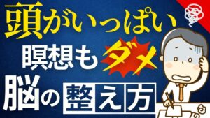 頭がいっぱい 瞑想もダメな時の脳の整え方