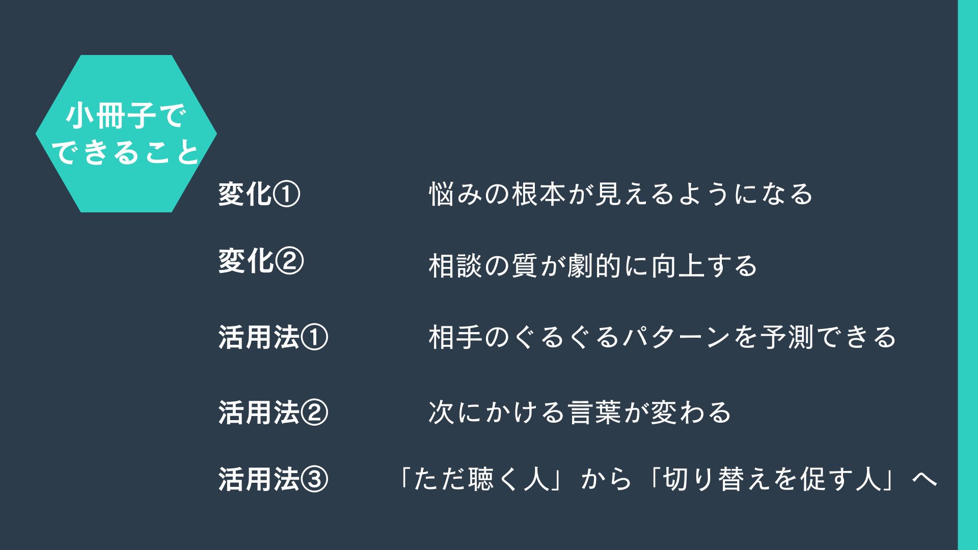 話を聴いても変わらない
