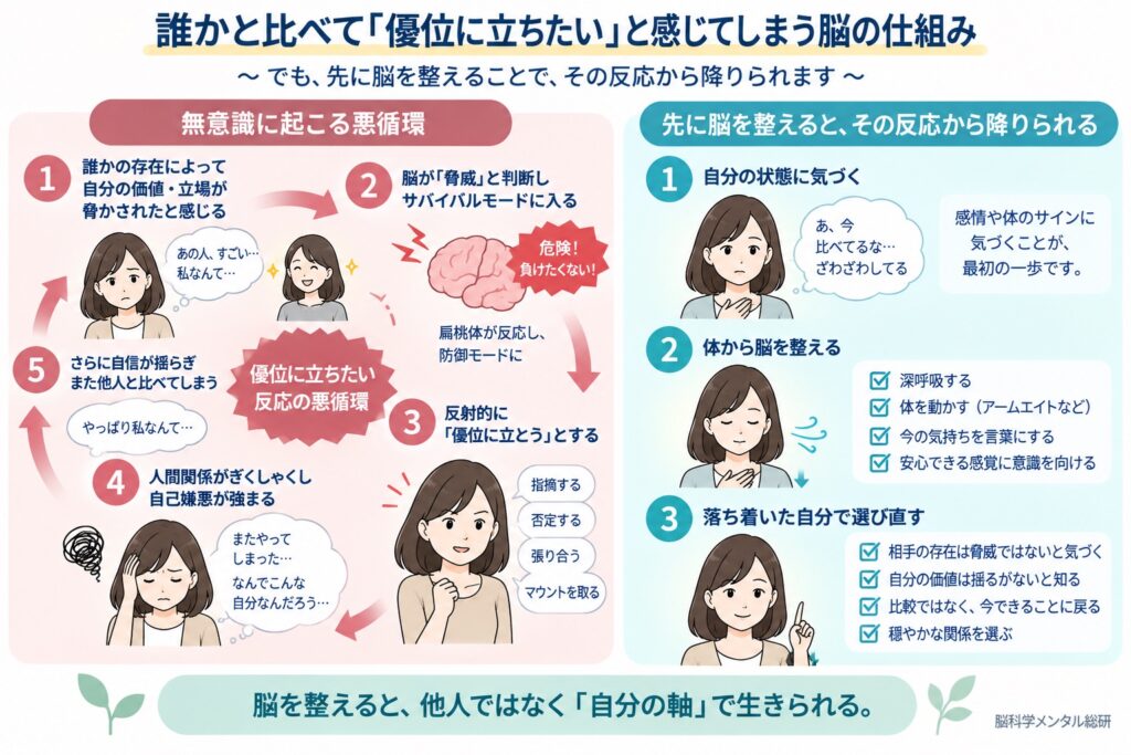 久しぶりの集まりで、なぜか対抗したくなる。そんな自分への嫌悪の正体