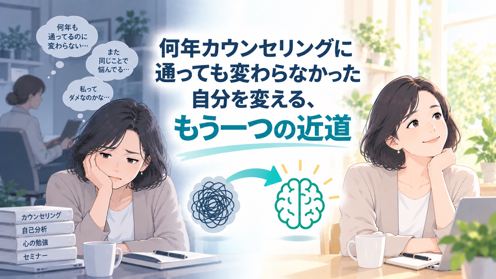 カウンセリングに通っても変わらなかった自分を変えるもう一つの近道