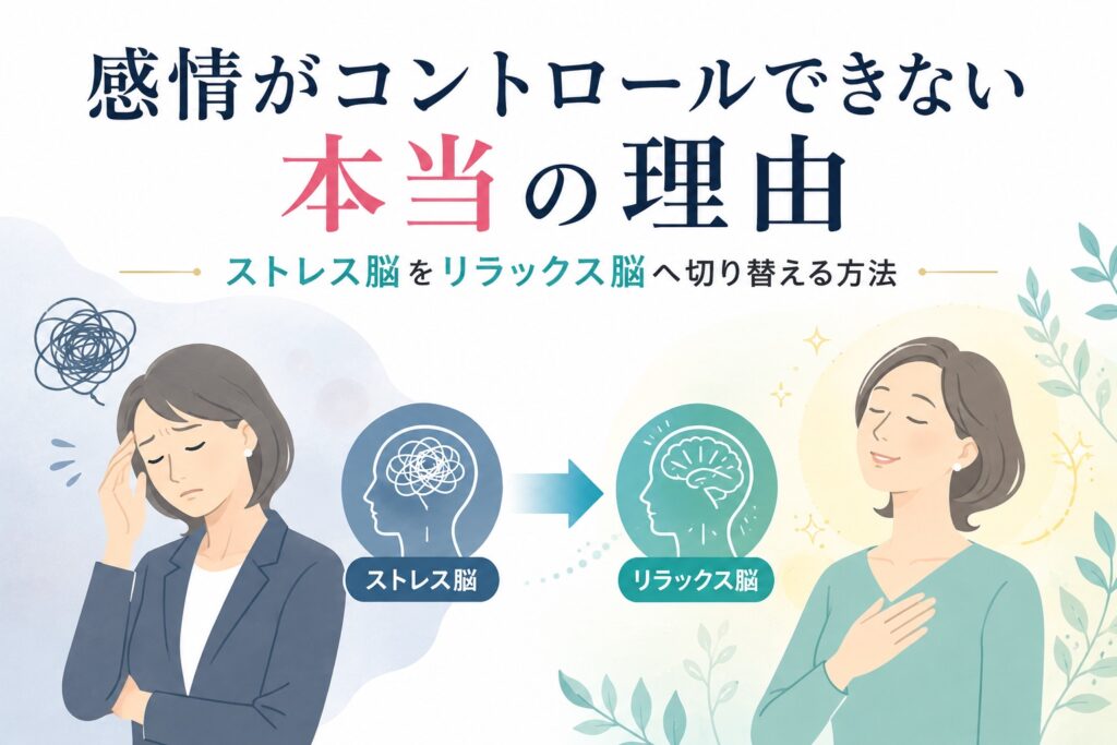 感情がコントロールできない本当の理由