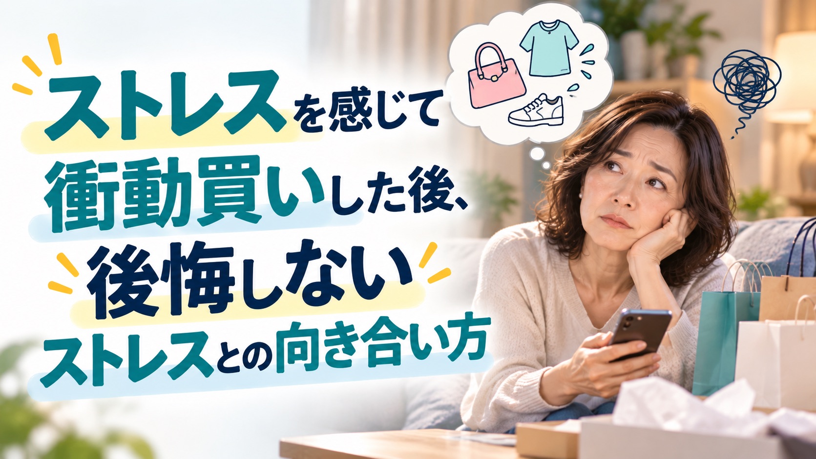 ストレスを感じて衝動買いした後後悔しないストレスとの向き合い方