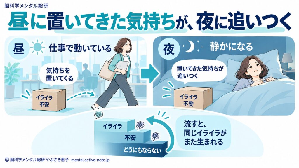 昼のイライラが夜に不安に変わる50代経営者へ。気持ちのアップダウンを小さくする方法